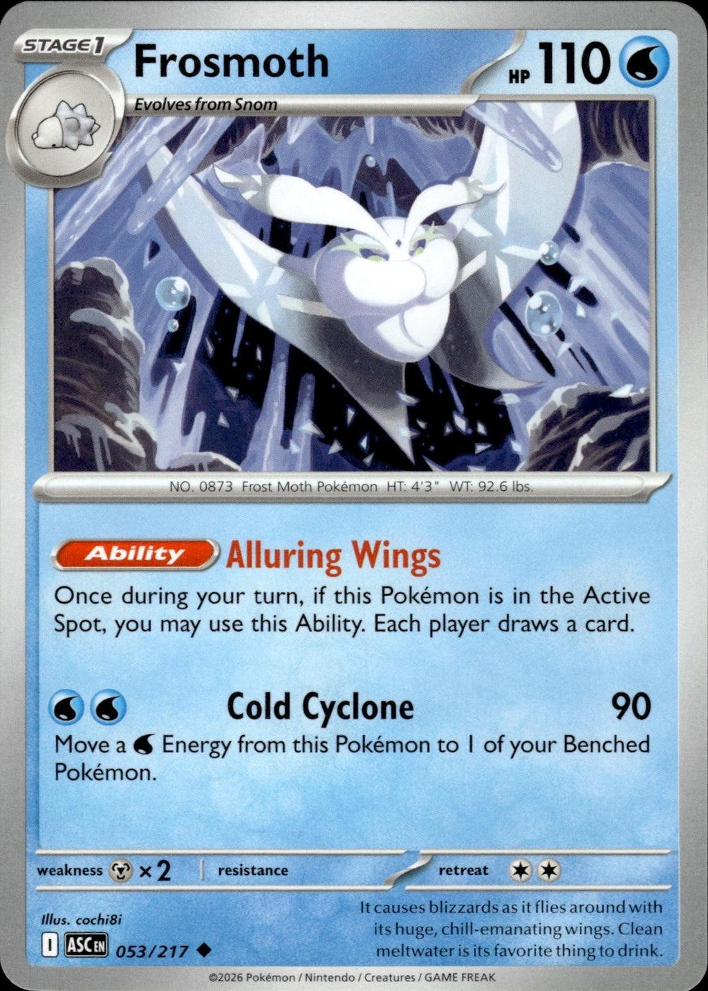 Frosmoth ME: Ascended Heroes #053/217 Uncommon