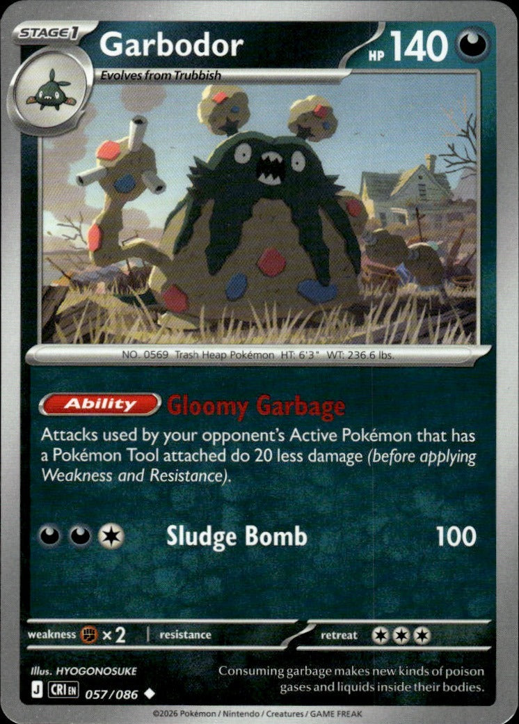 Garbodor ME04: Chaos Rising #057/086 Uncommon