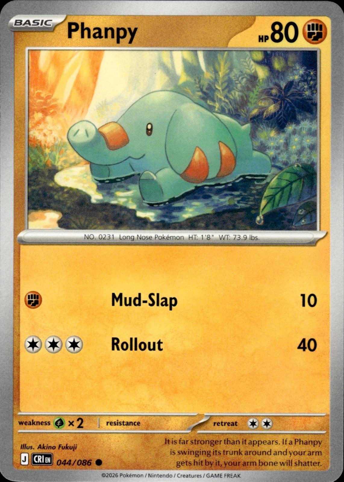 Phanpy ME04: Chaos Rising #044/086 Common