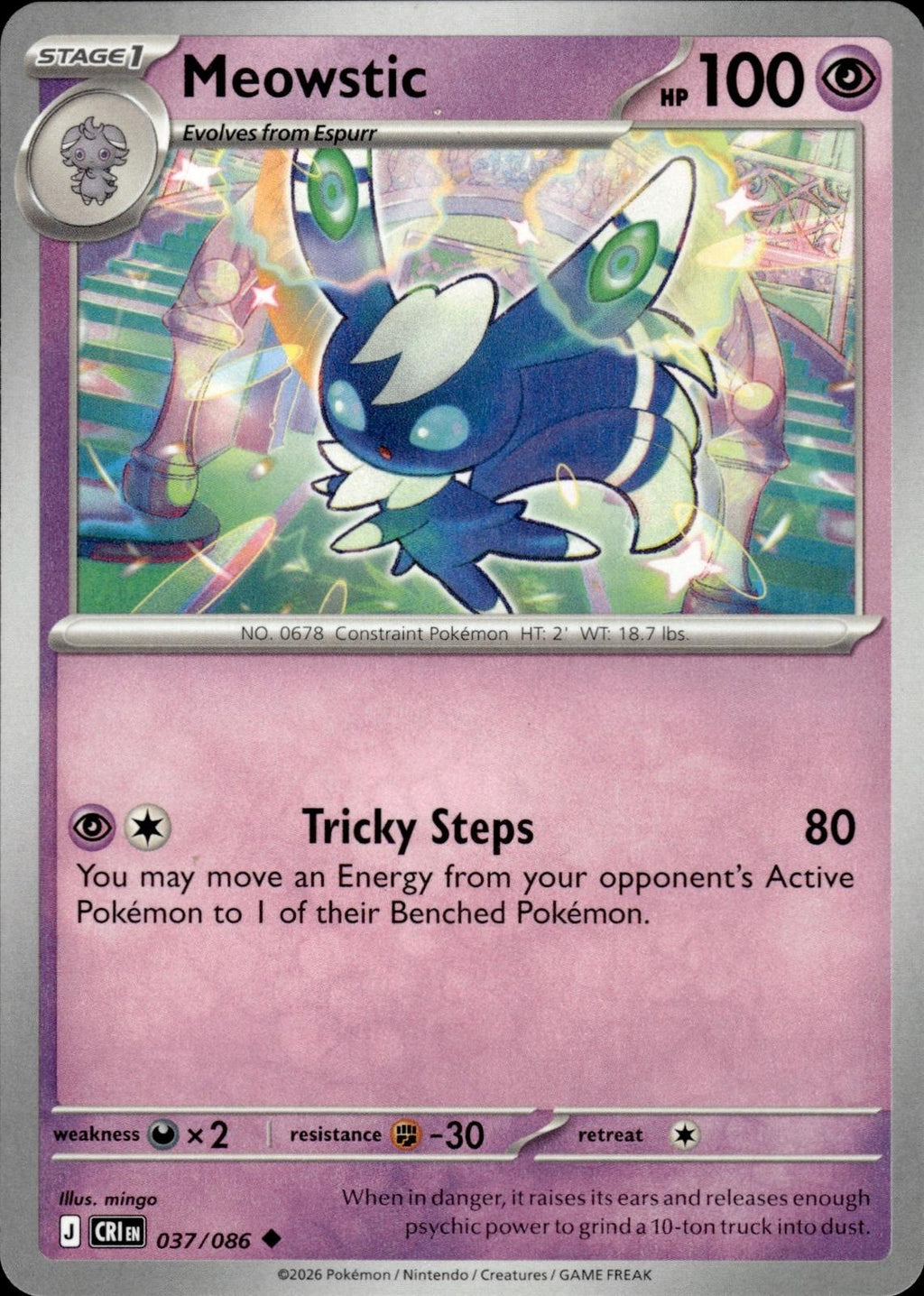 Meowstic ME04: Chaos Rising #037/086 Uncommon