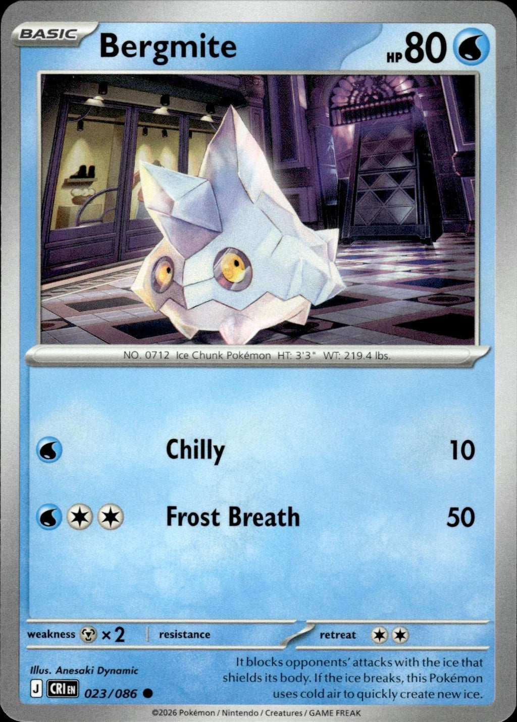Bergmite ME04: Chaos Rising #023/086 Common