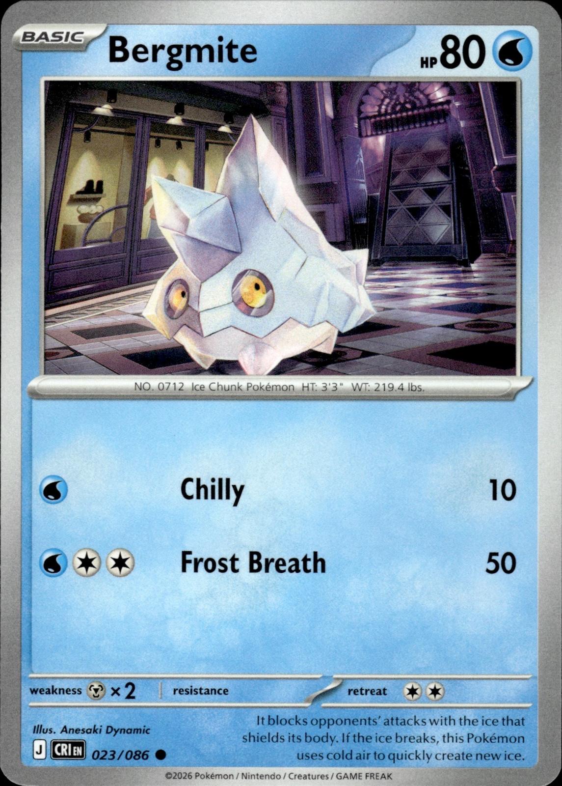 Bergmite ME04: Chaos Rising #023/086 Common