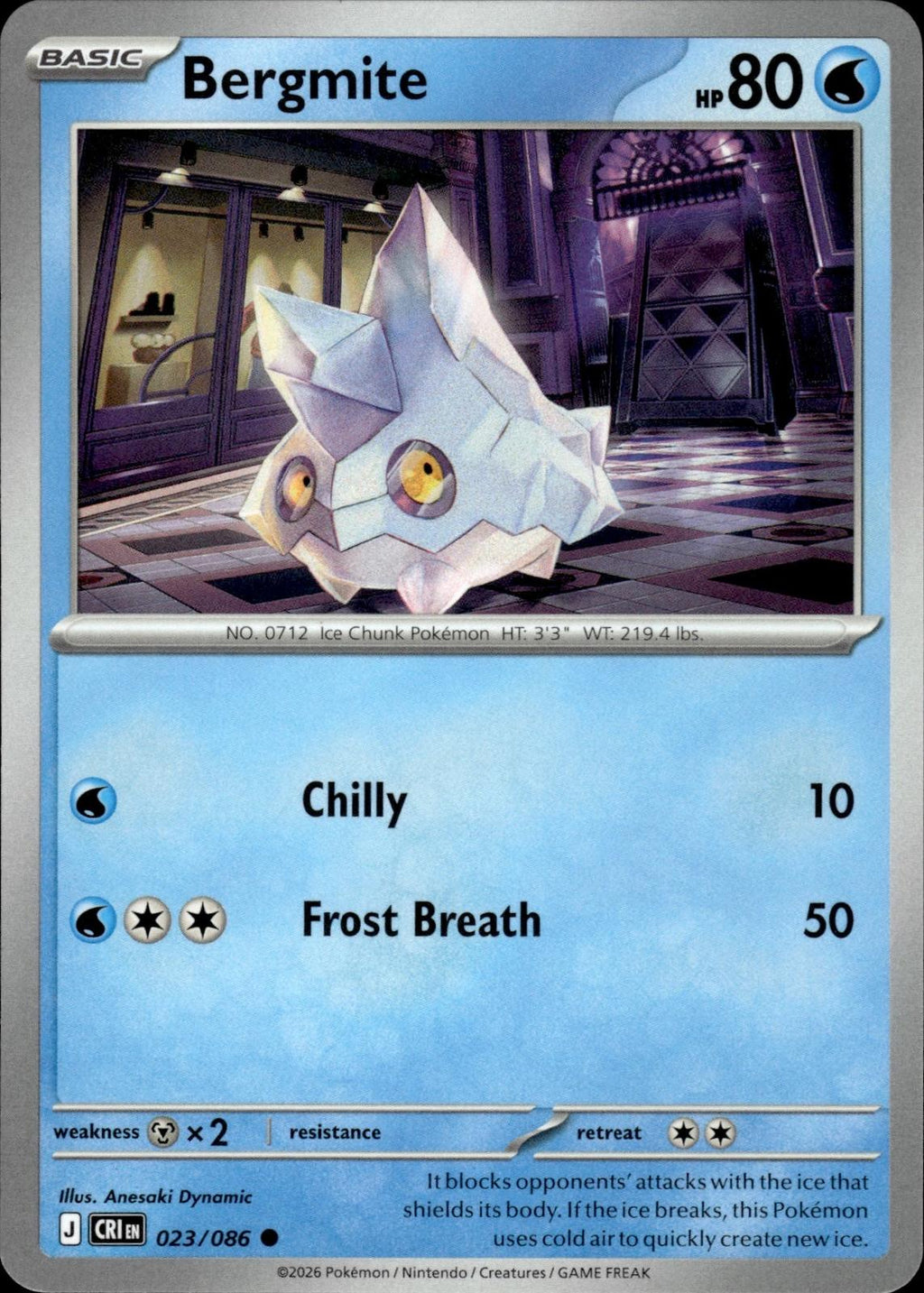 Bergmite ME04: Chaos Rising #023/086 Common