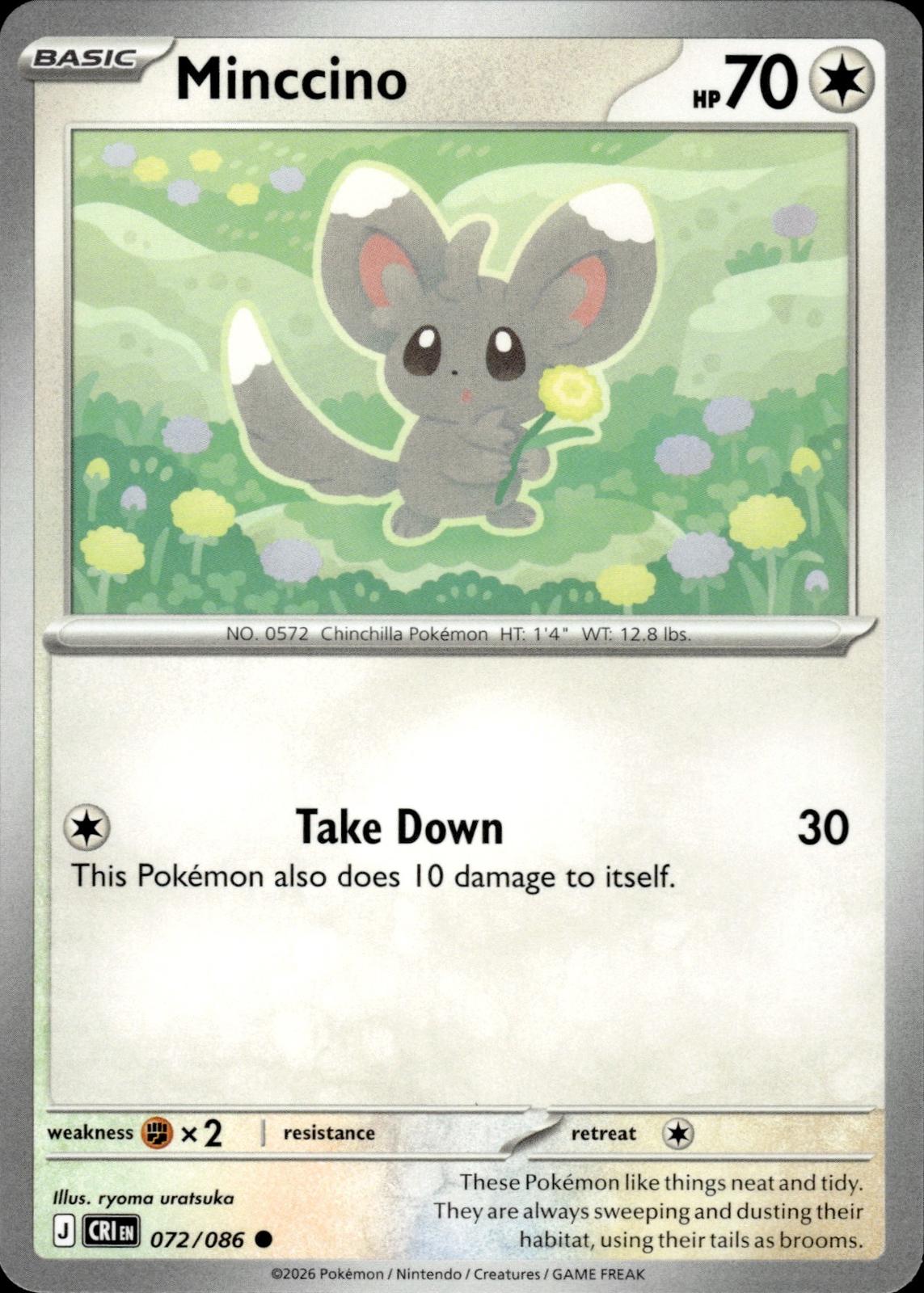 Minccino ME04: Chaos Rising #072/086 Common