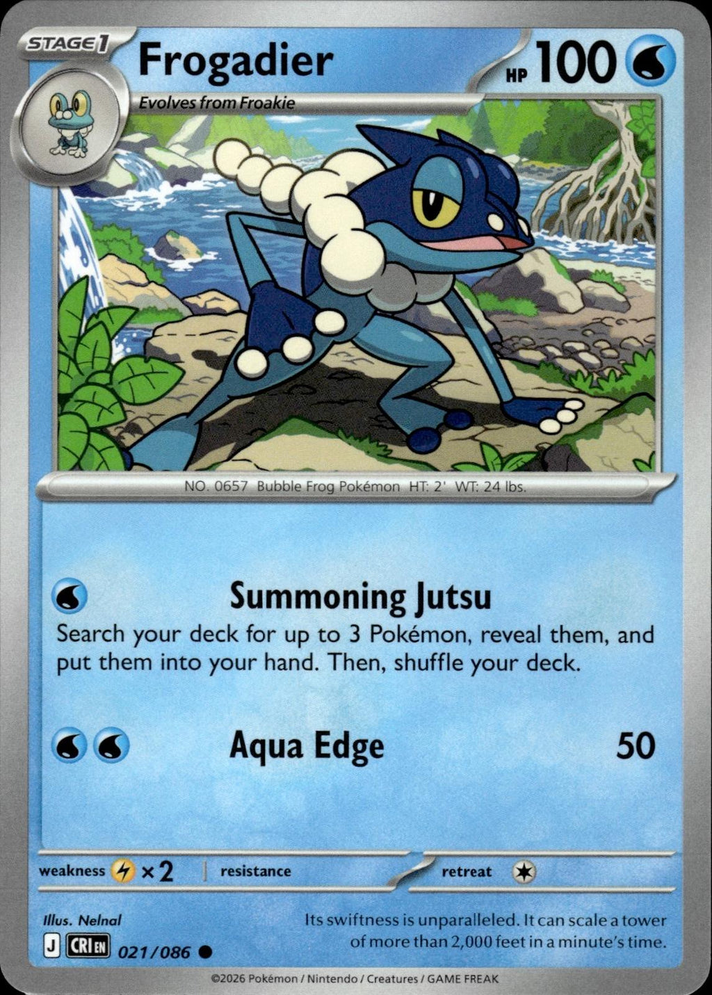 Frogadier ME04: Chaos Rising #021/086 Common