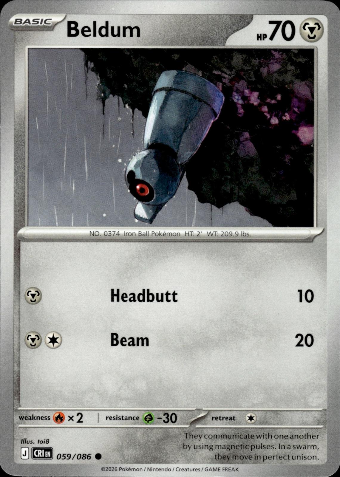 Beldum ME04: Chaos Rising #059/086 Common