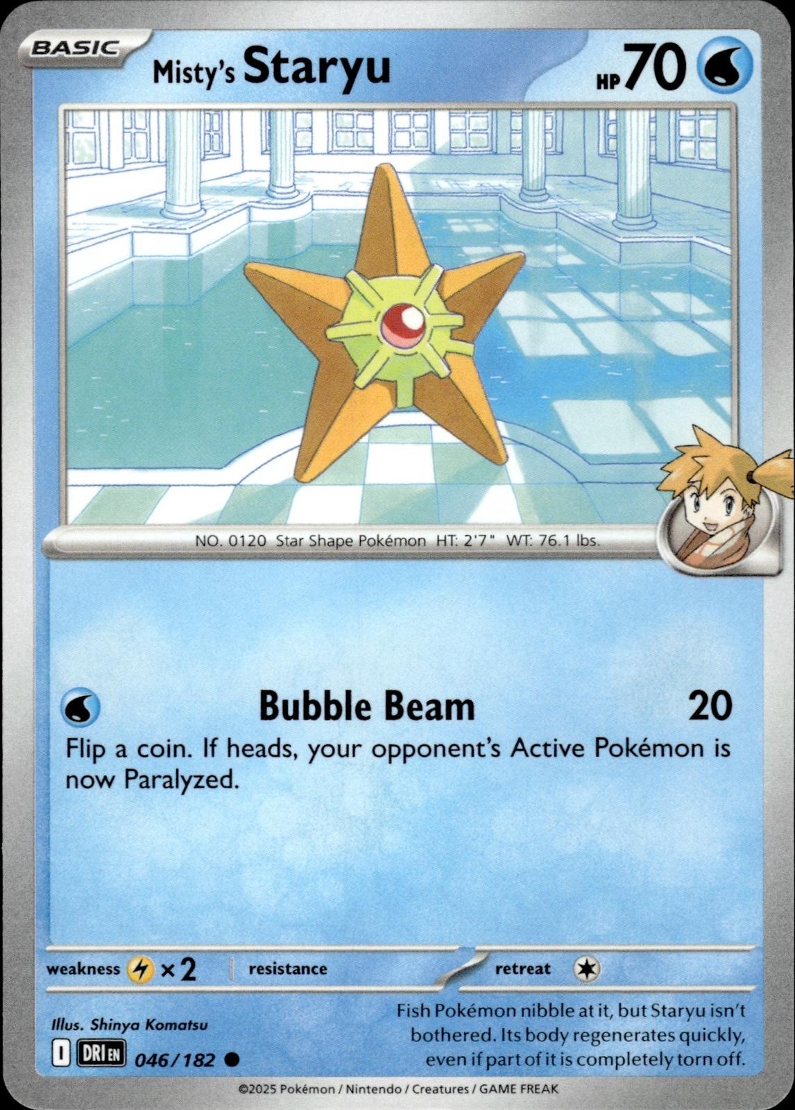 Misty's Staryu SV10: Destined Rivals #046/182 Common