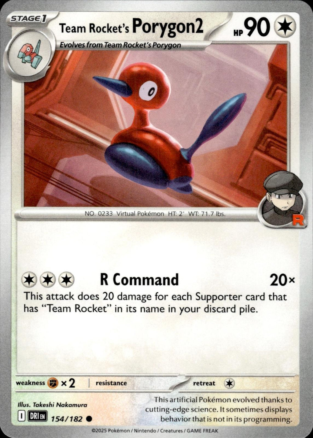 Team Rocket's Porygon2 SV10: Destined Rivals #154/182 Common