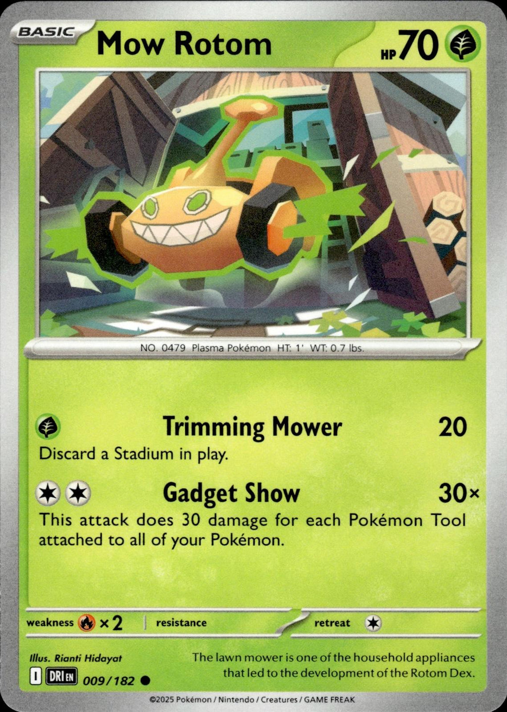 Mow Rotom SV10: Destined Rivals #009/182 Common