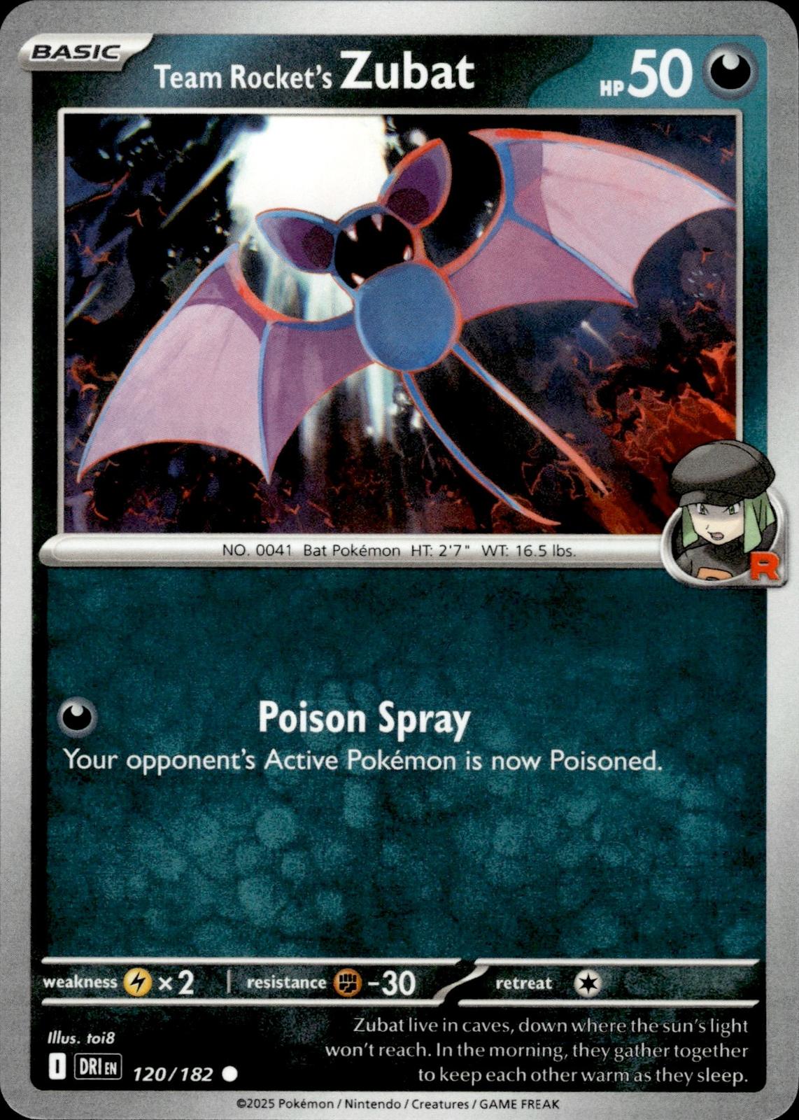 Team Rocket's Zubat SV10: Destined Rivals #120/182 Common