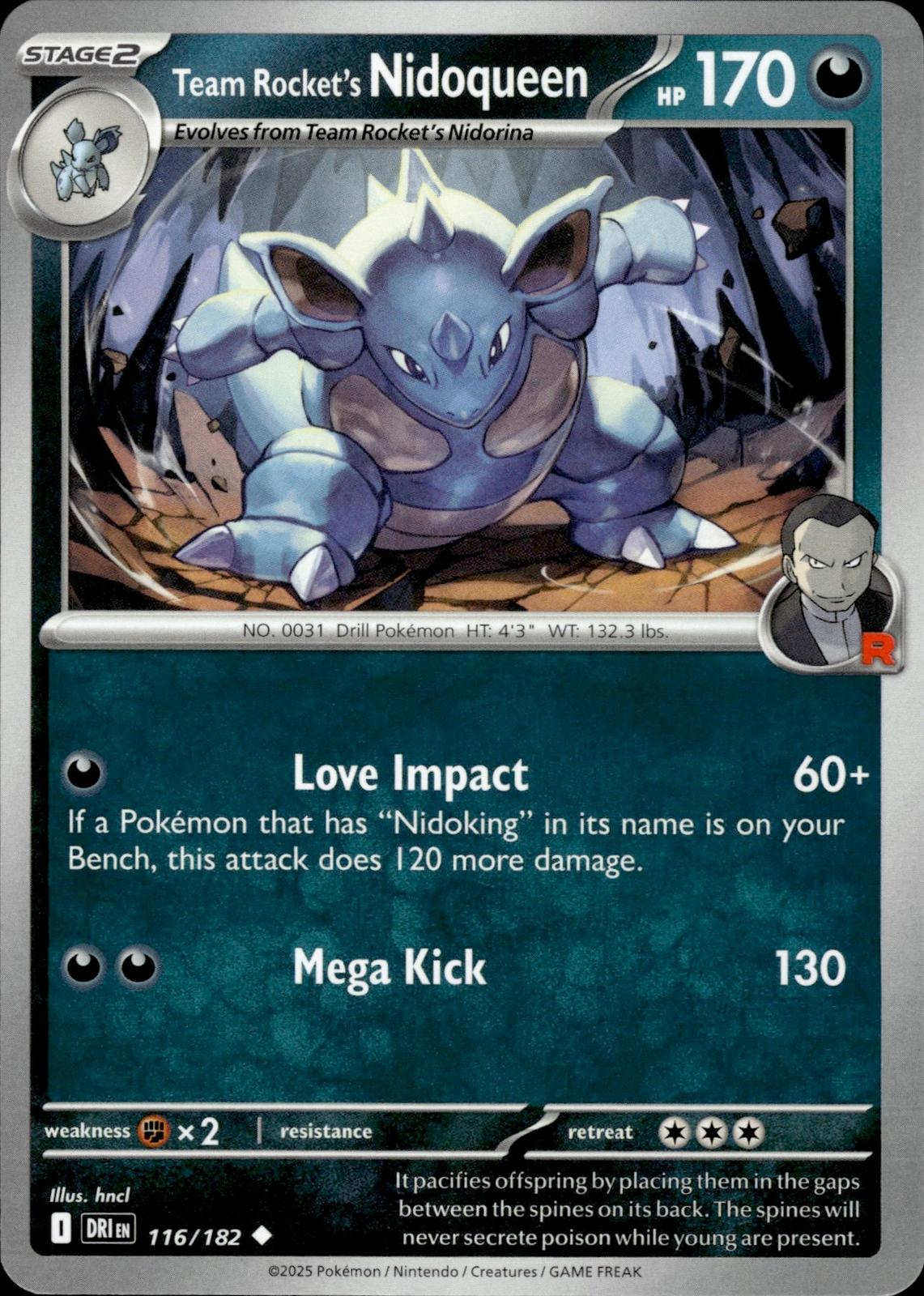 Team Rocket's Nidoqueen SV10: Destined Rivals #116/182 Uncommon