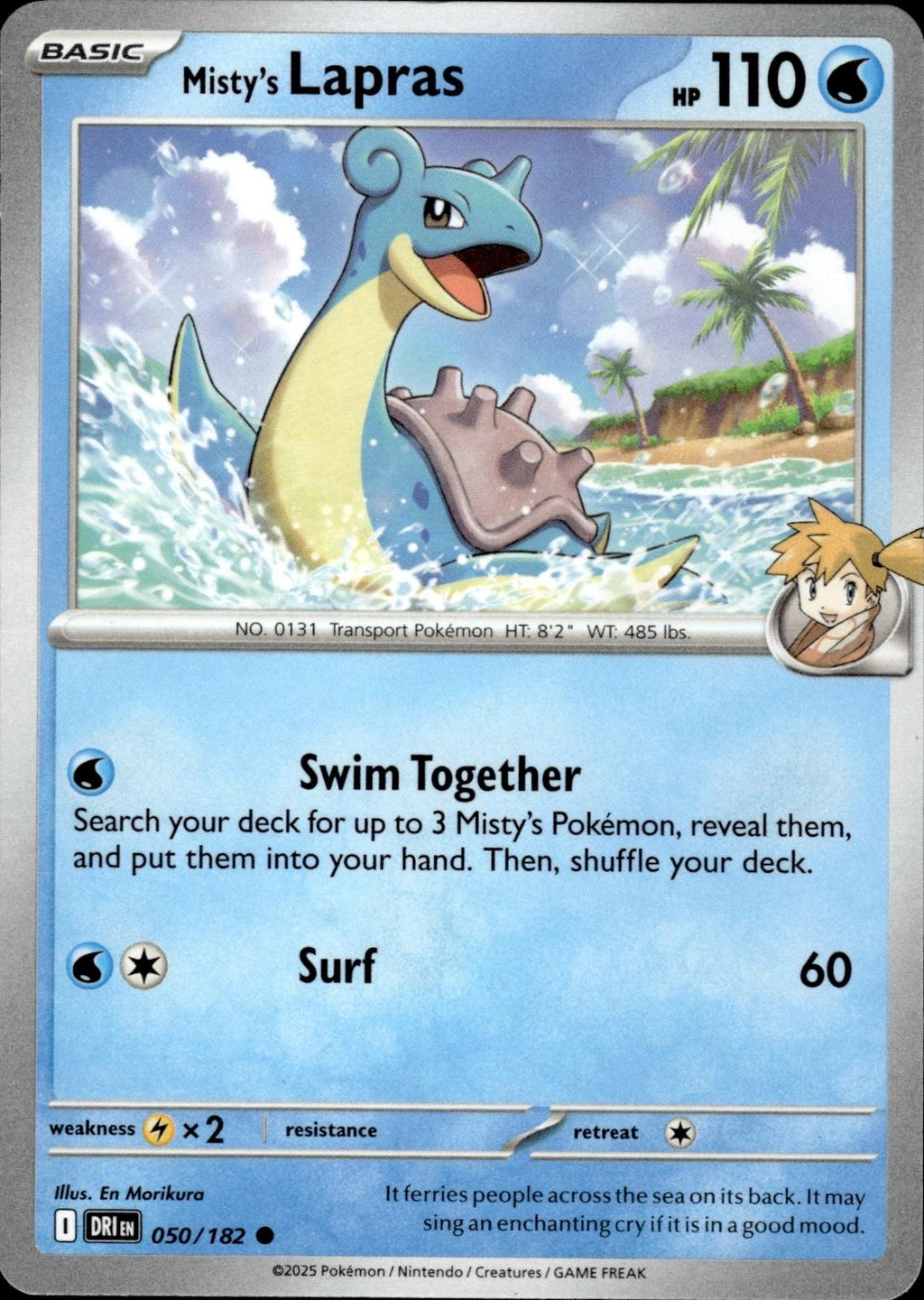 Misty's Lapras SV10: Destined Rivals #050/182 Common