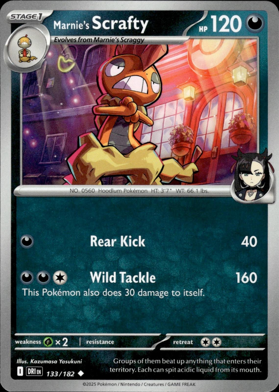 Marnie's Scrafty SV10: Destined Rivals #133/182 Uncommon