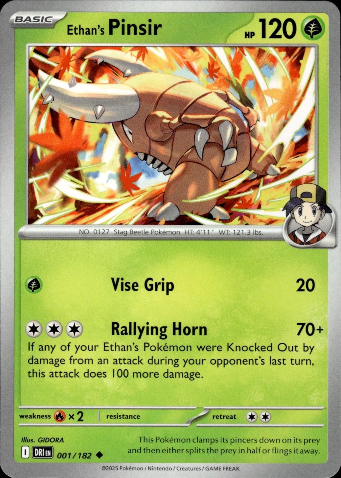 Ethan's Pinsir SV10: Destined Rivals #001/182 Uncommon