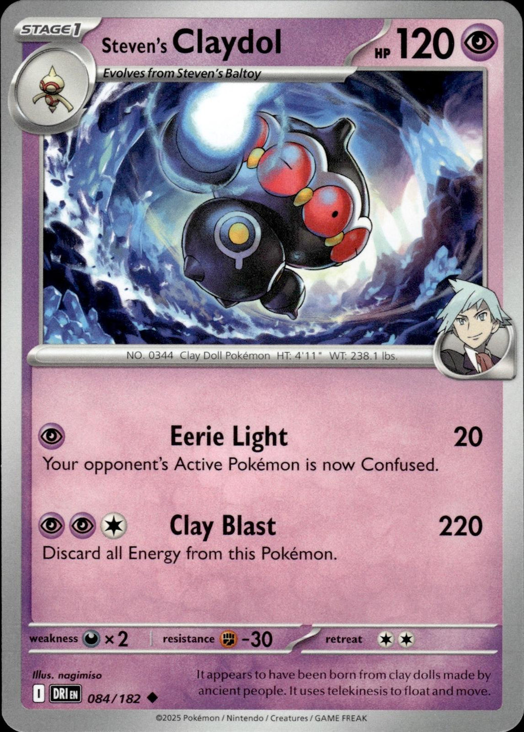 Steven's Claydol SV10: Destined Rivals #084/182 Uncommon