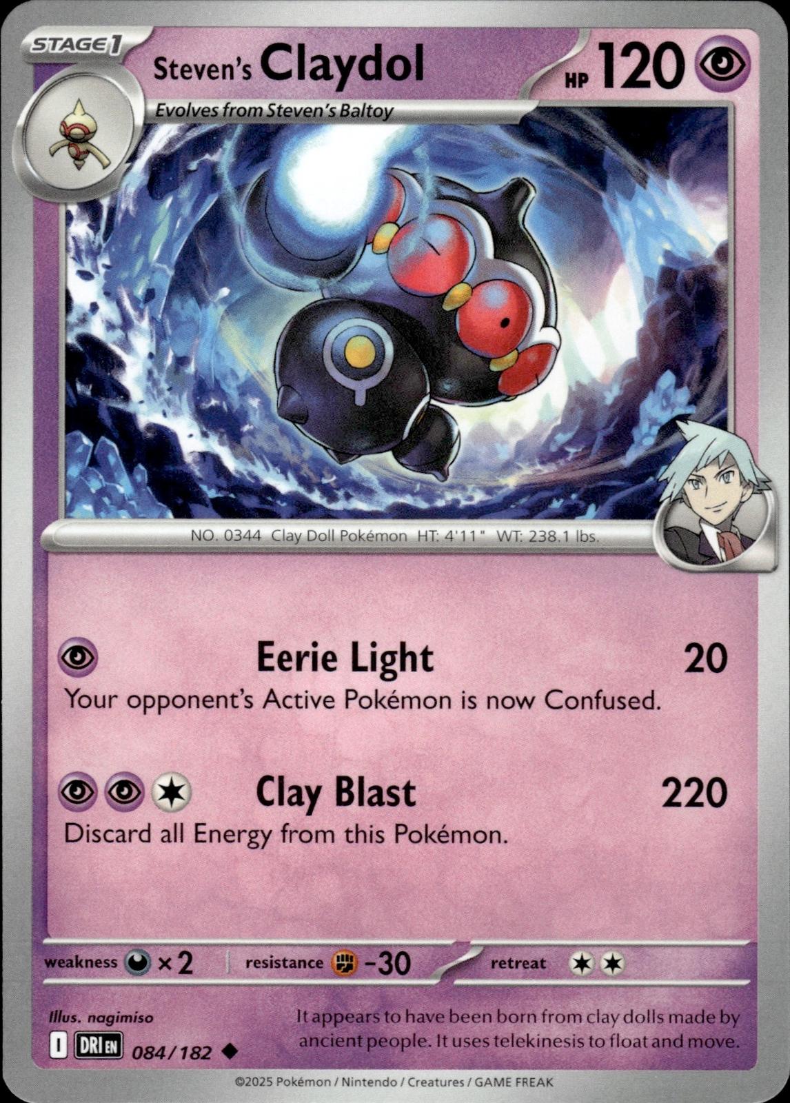 Steven's Claydol SV10: Destined Rivals #084/182 Uncommon