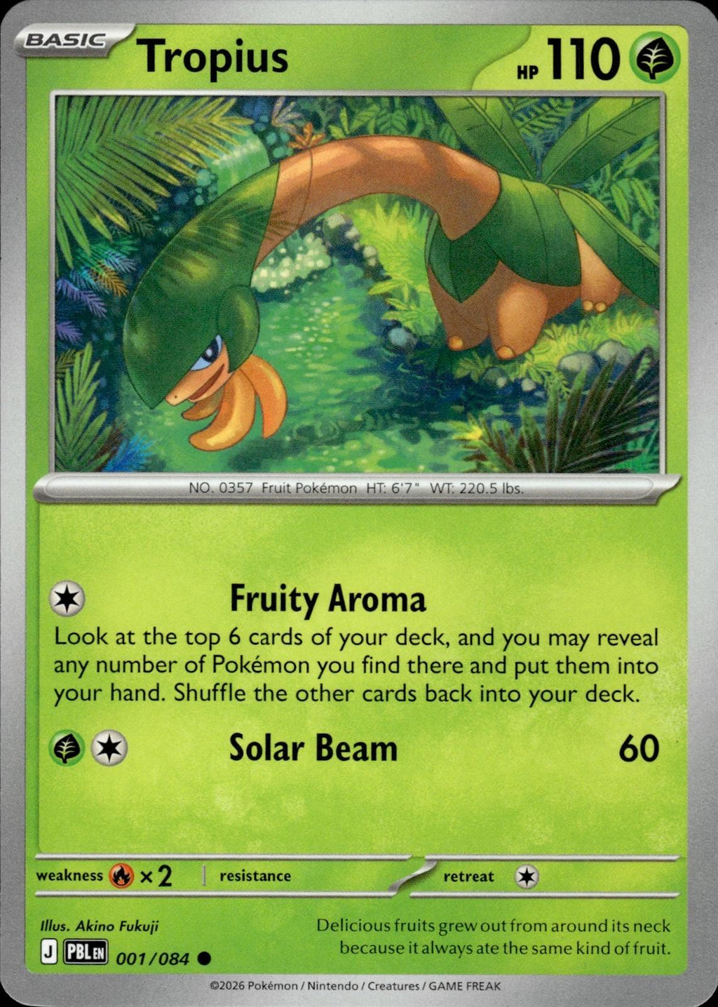 Tropius ME05: Pitch Black #001/084 Common