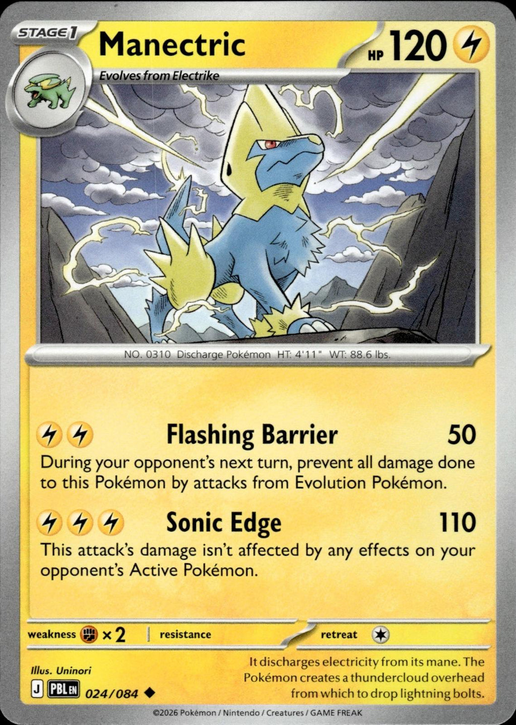 Manectric ME05: Pitch Black #024/084 Uncommon