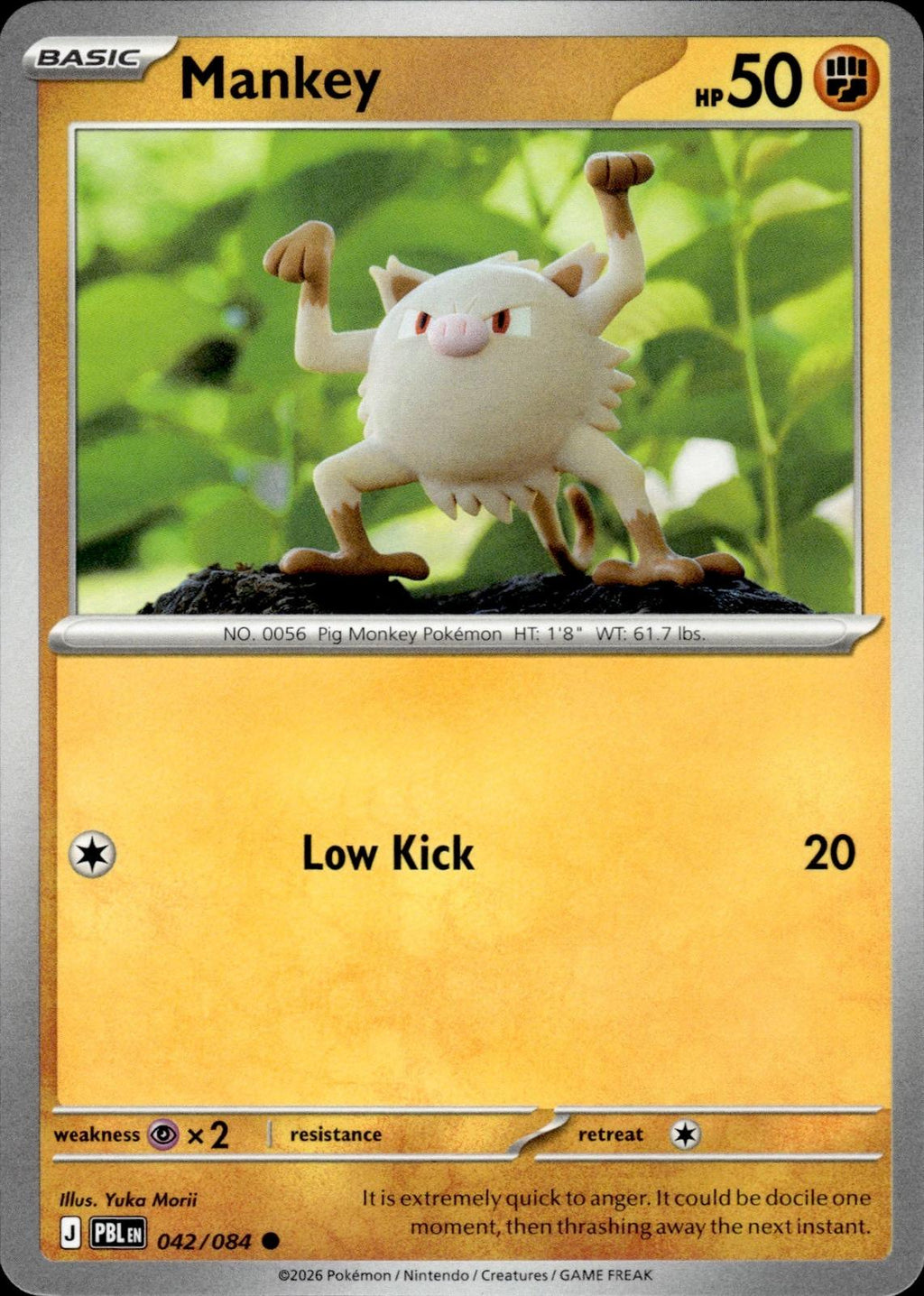 Mankey ME05: Pitch Black #042/084 Common
