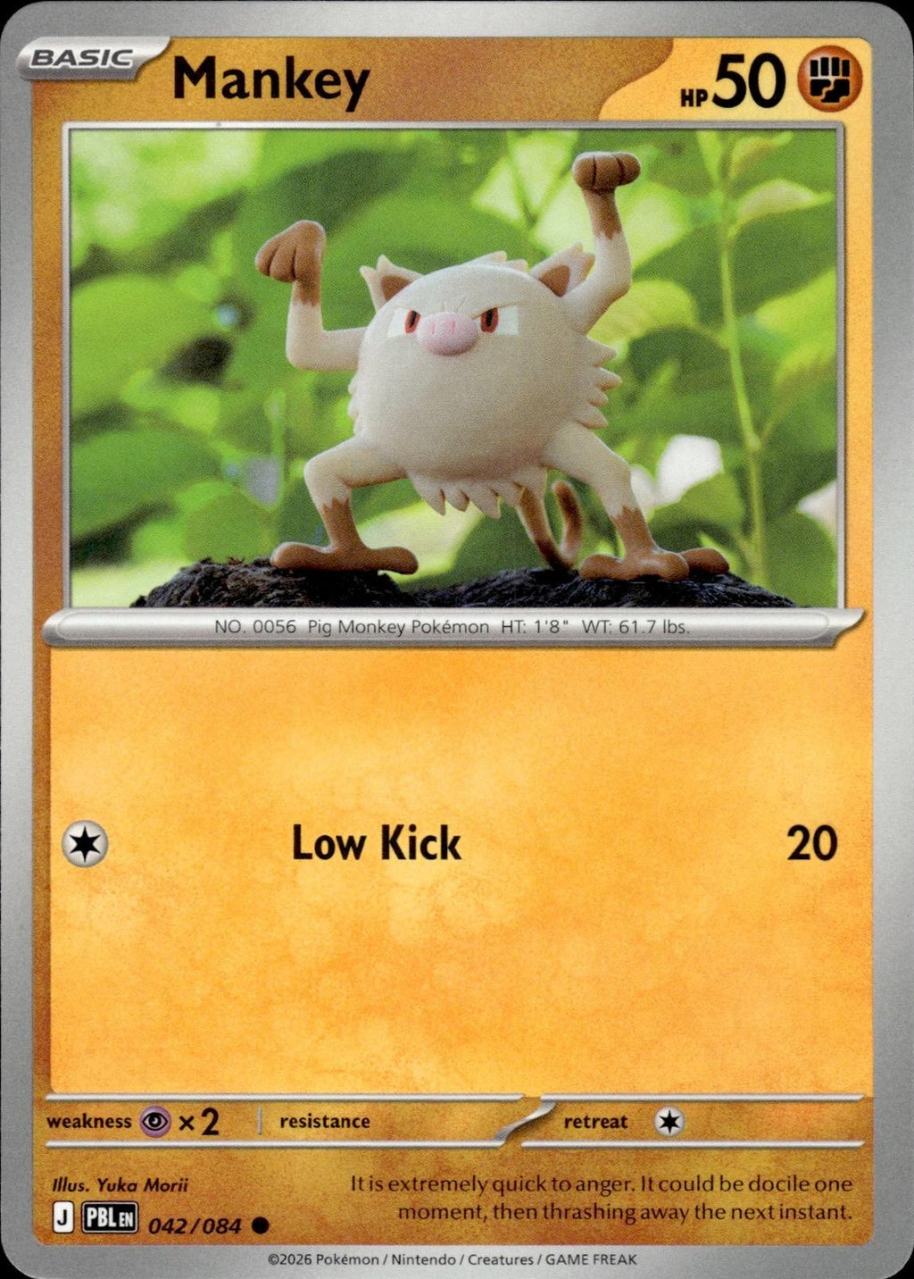 Mankey ME05: Pitch Black #042/084 Common