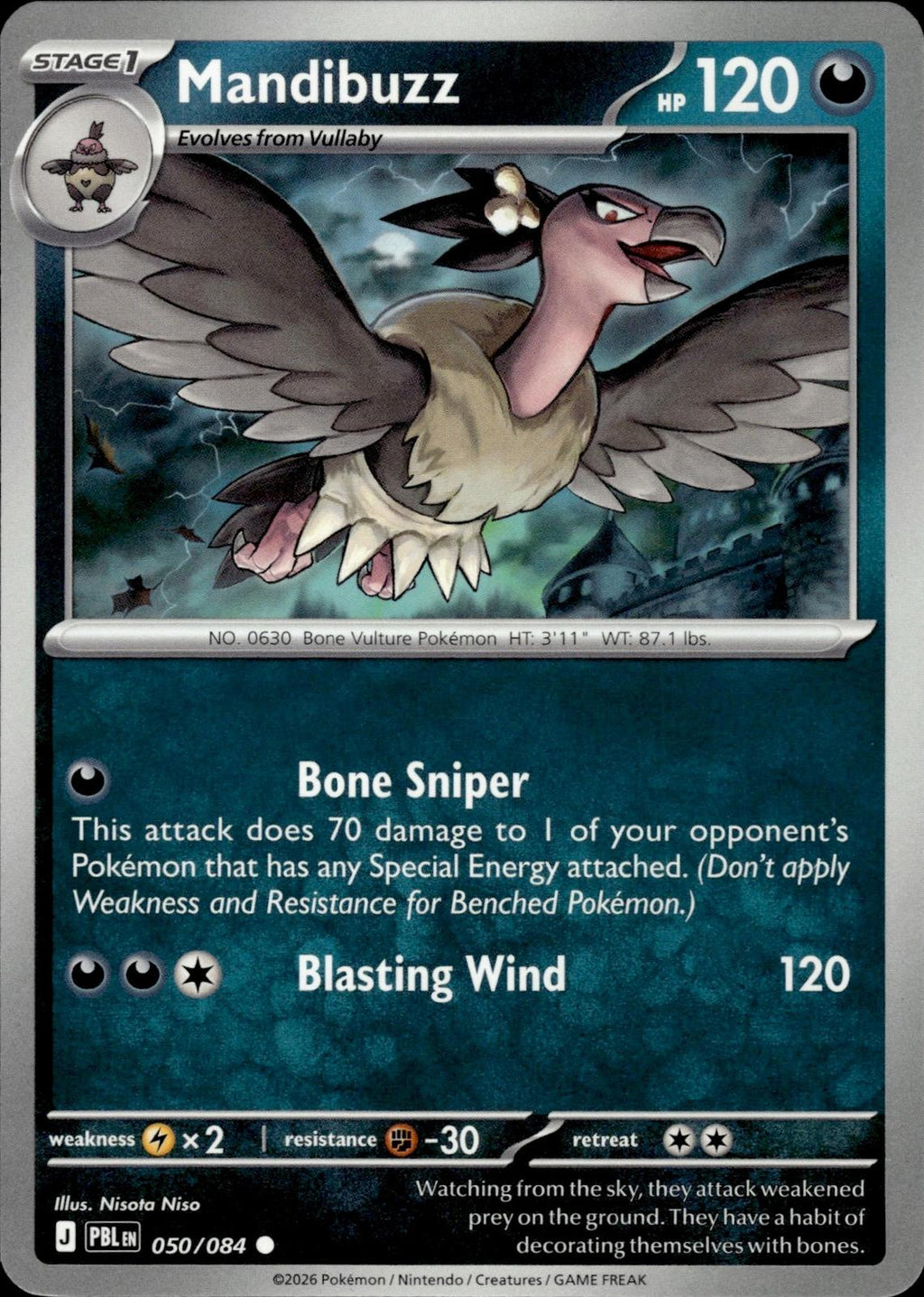 Mandibuzz ME05: Pitch Black #050/084 Common