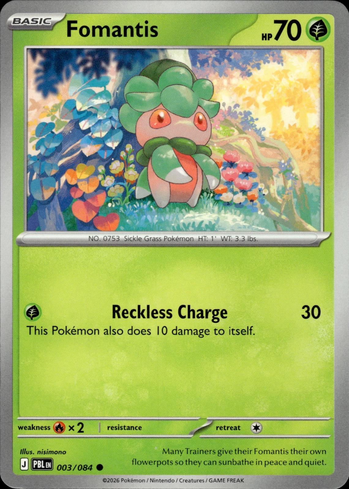 Fomantis ME05: Pitch Black #003/084 Common