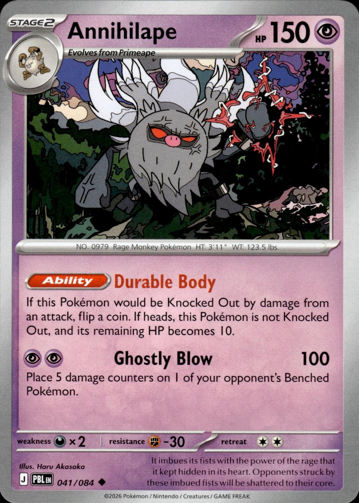 Annihilape ME05: Pitch Black #041/084 Uncommon