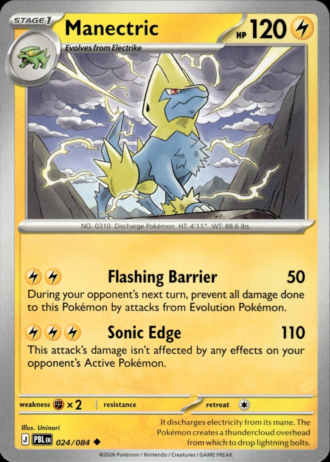 Manectric ME05: Pitch Black #024/084 Uncommon