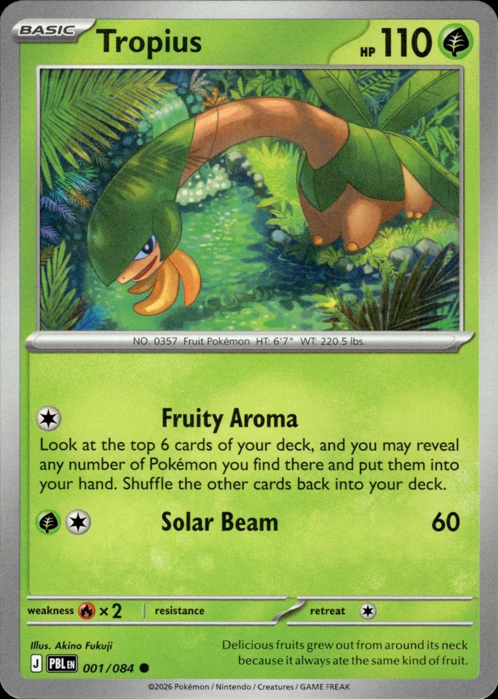 Tropius ME05: Pitch Black #001/084 Common