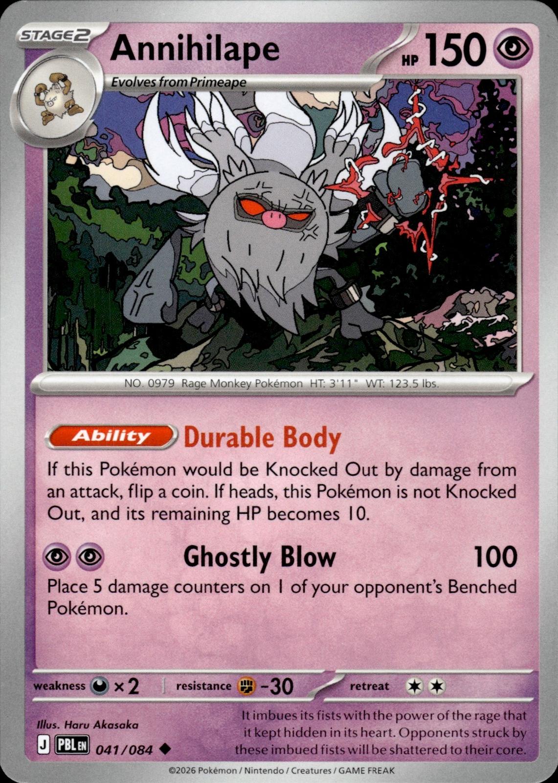Annihilape ME05: Pitch Black #041/084 Uncommon