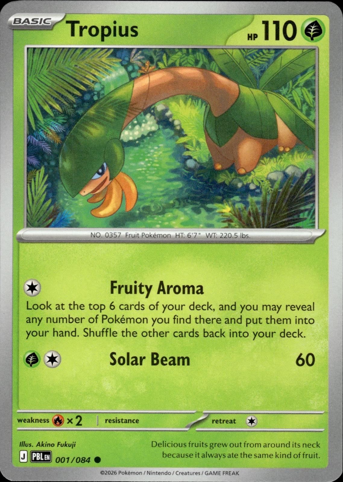 Tropius ME05: Pitch Black #001/084 Common