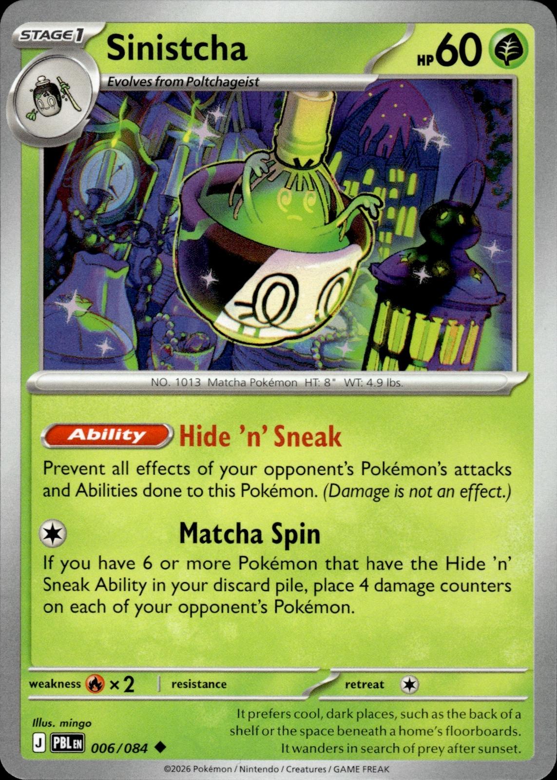 Sinistcha ME05: Pitch Black #006/084 Uncommon