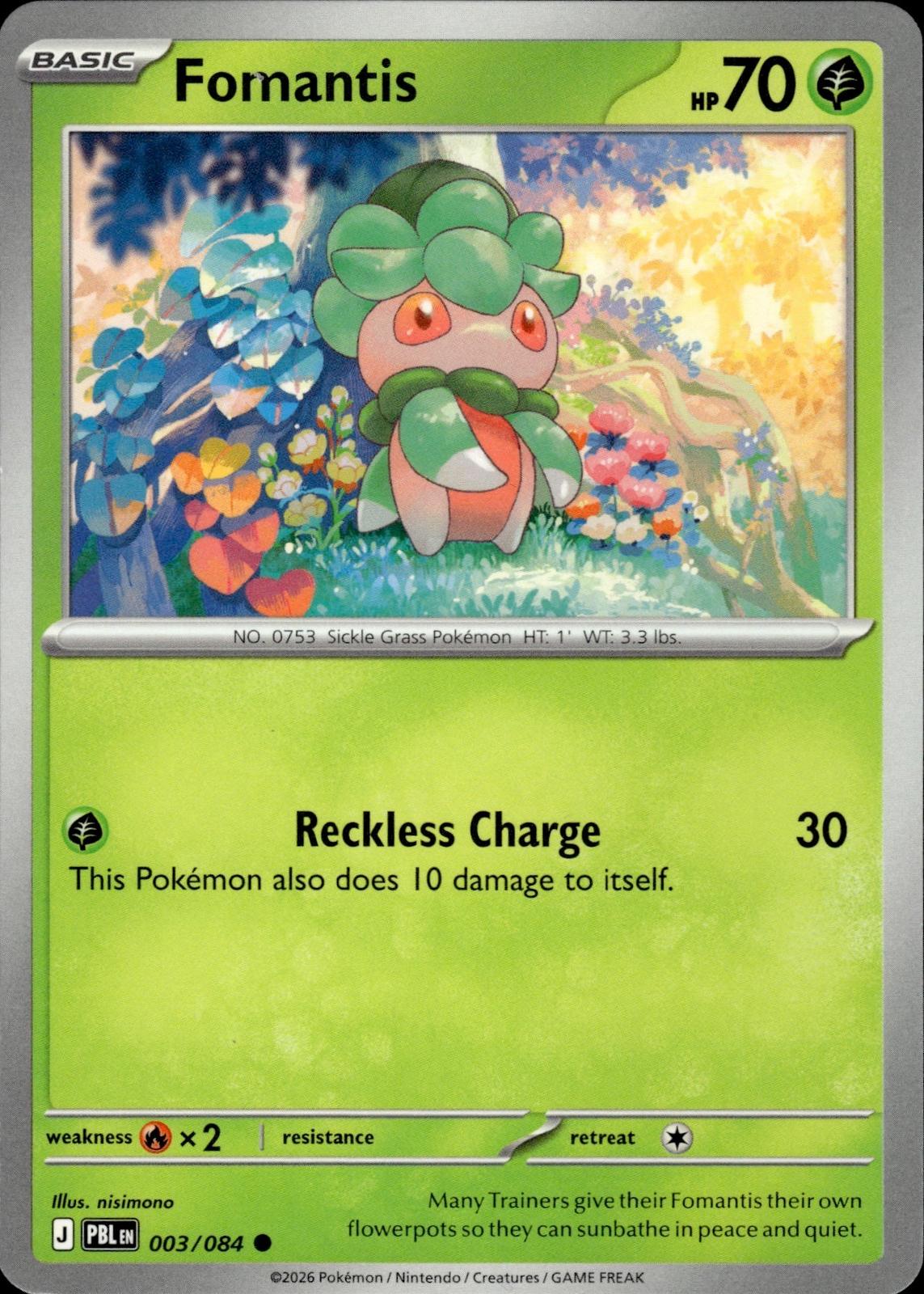 Fomantis ME05: Pitch Black #003/084 Common
