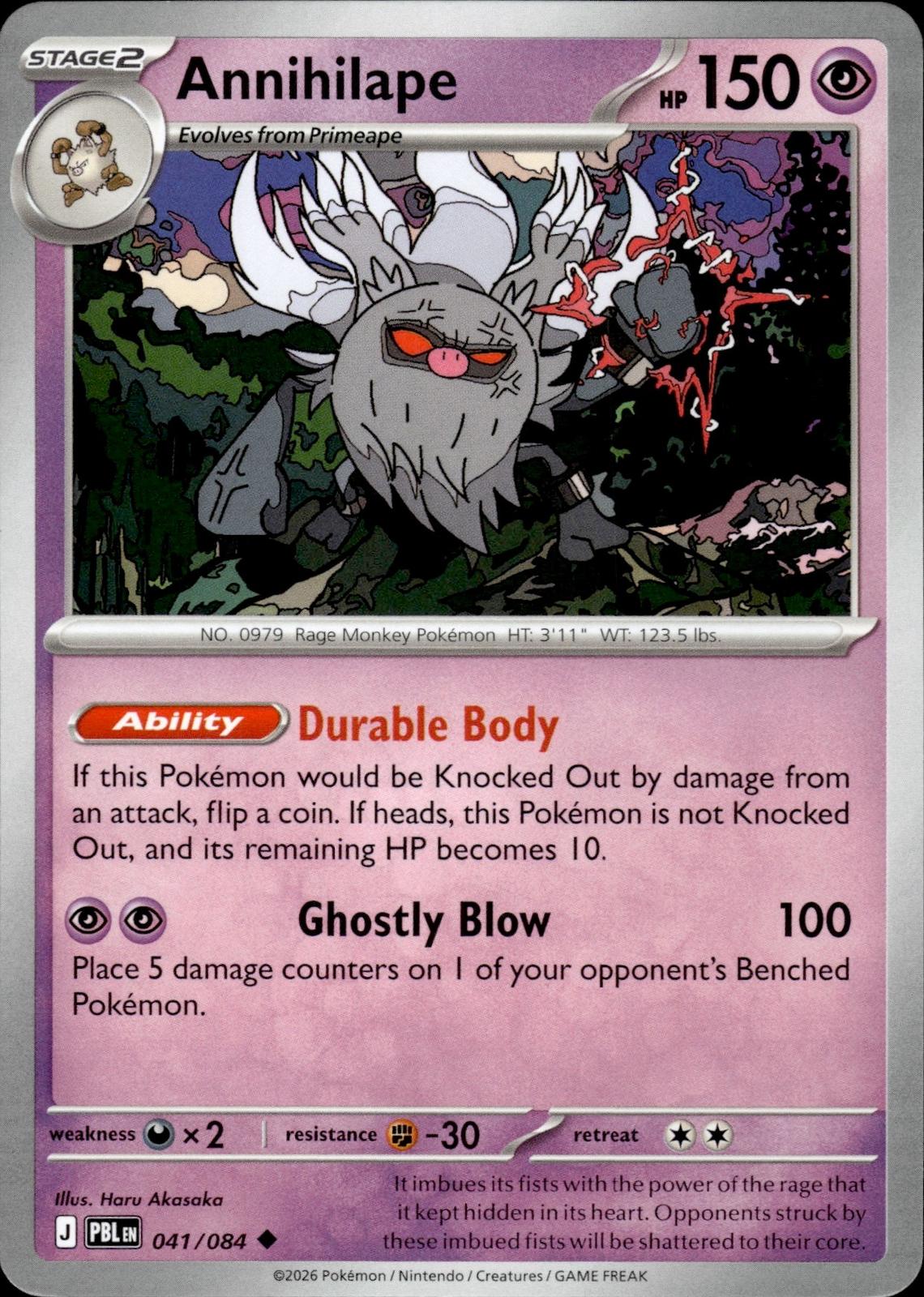 Annihilape ME05: Pitch Black #041/084 Uncommon