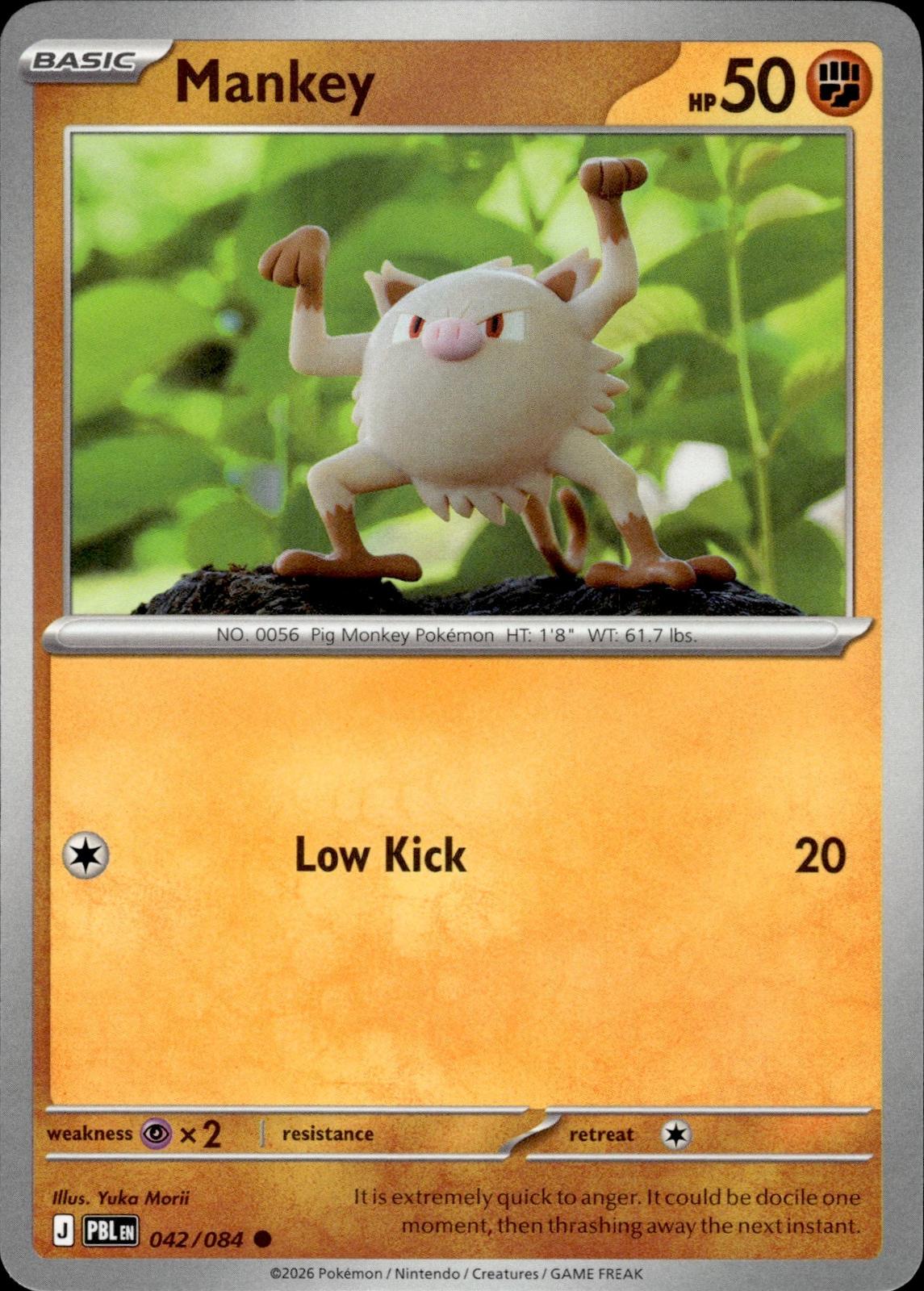 Mankey ME05: Pitch Black #042/084 Common