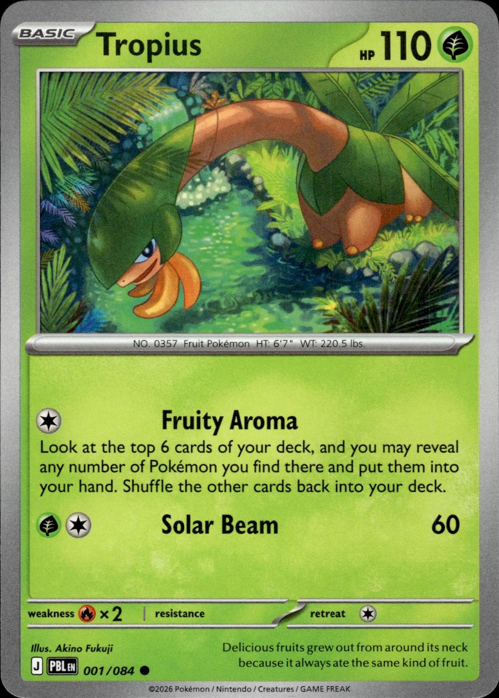 Tropius ME05: Pitch Black #001/084 Common