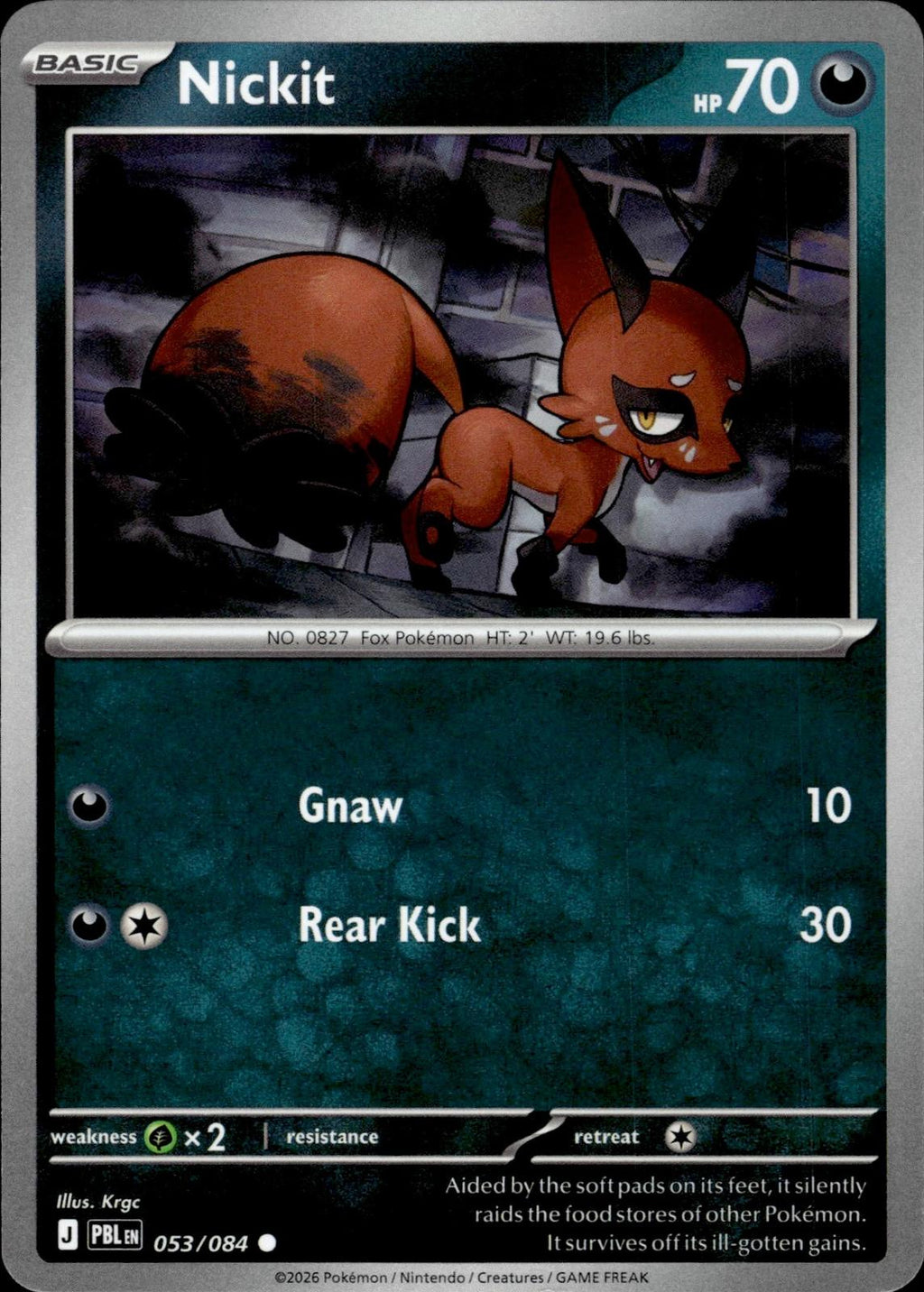 Nickit ME05: Pitch Black #053/084 Common