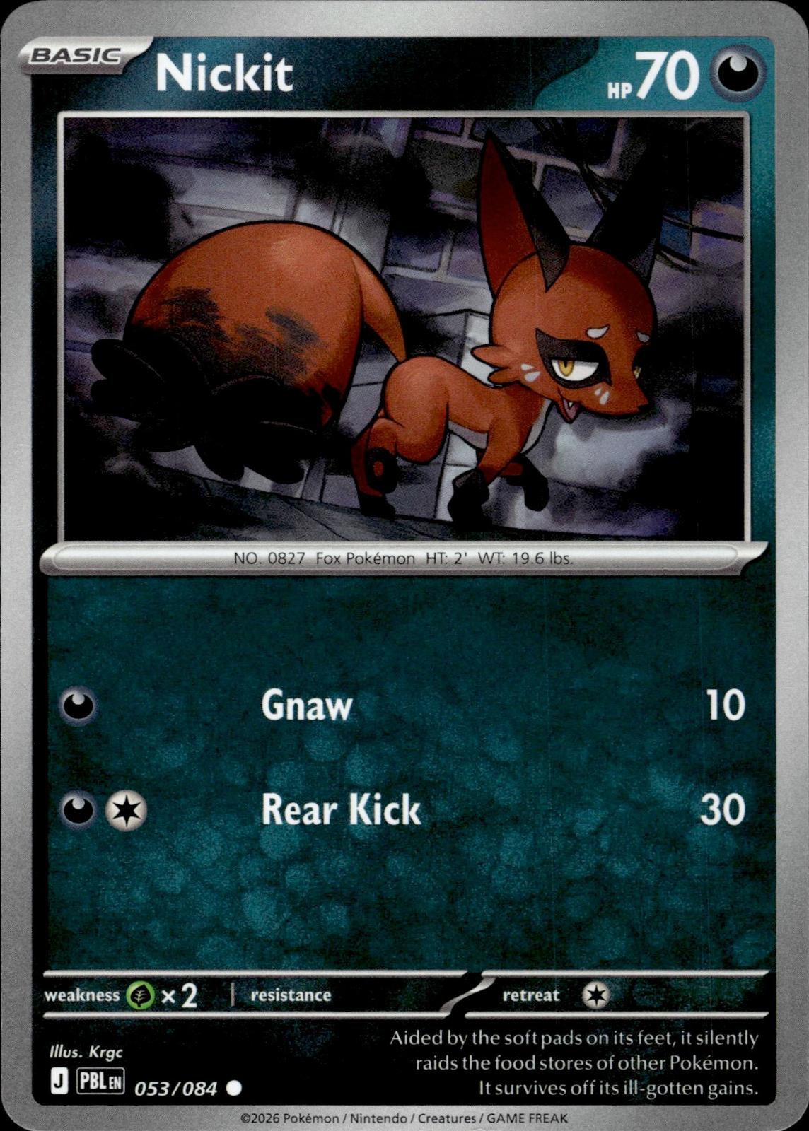 Nickit ME05: Pitch Black #053/084 Common
