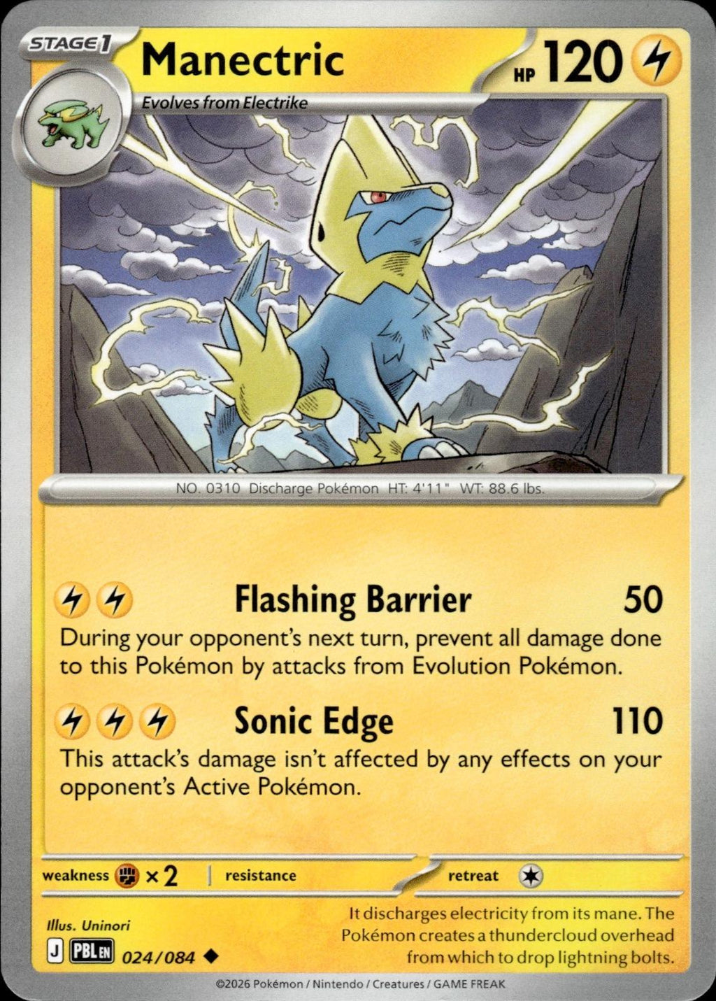 Manectric ME05: Pitch Black #024/084 Uncommon