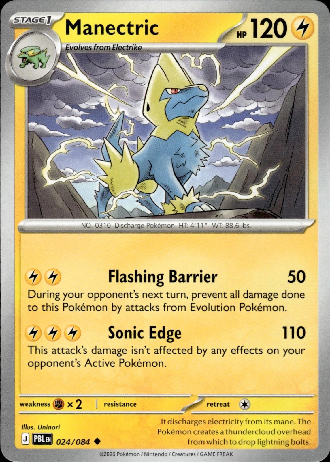 Manectric ME05: Pitch Black #024/084 Uncommon