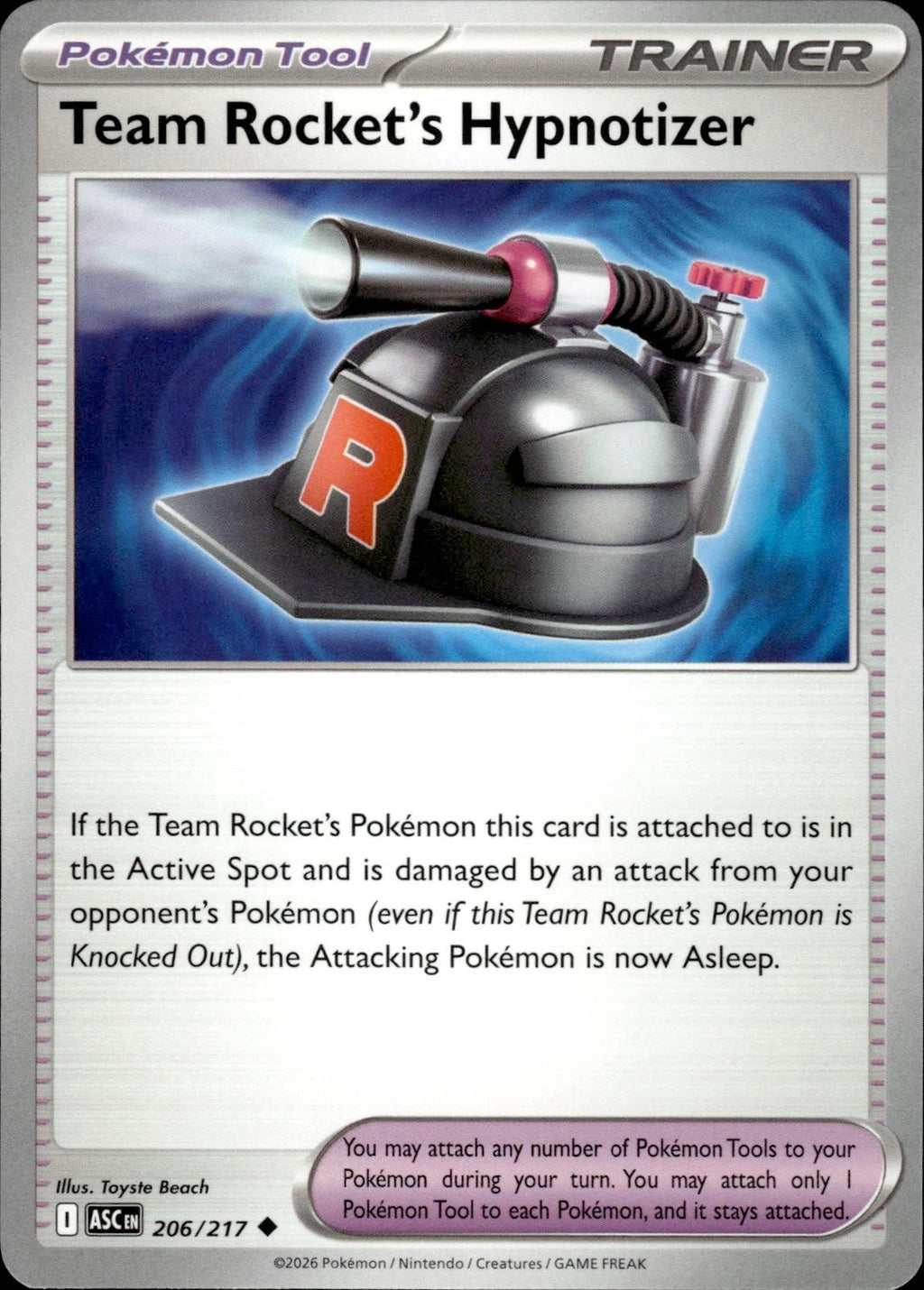 Team Rocket's Hypnotizer ME: Ascended Heroes #206/217 Uncommon