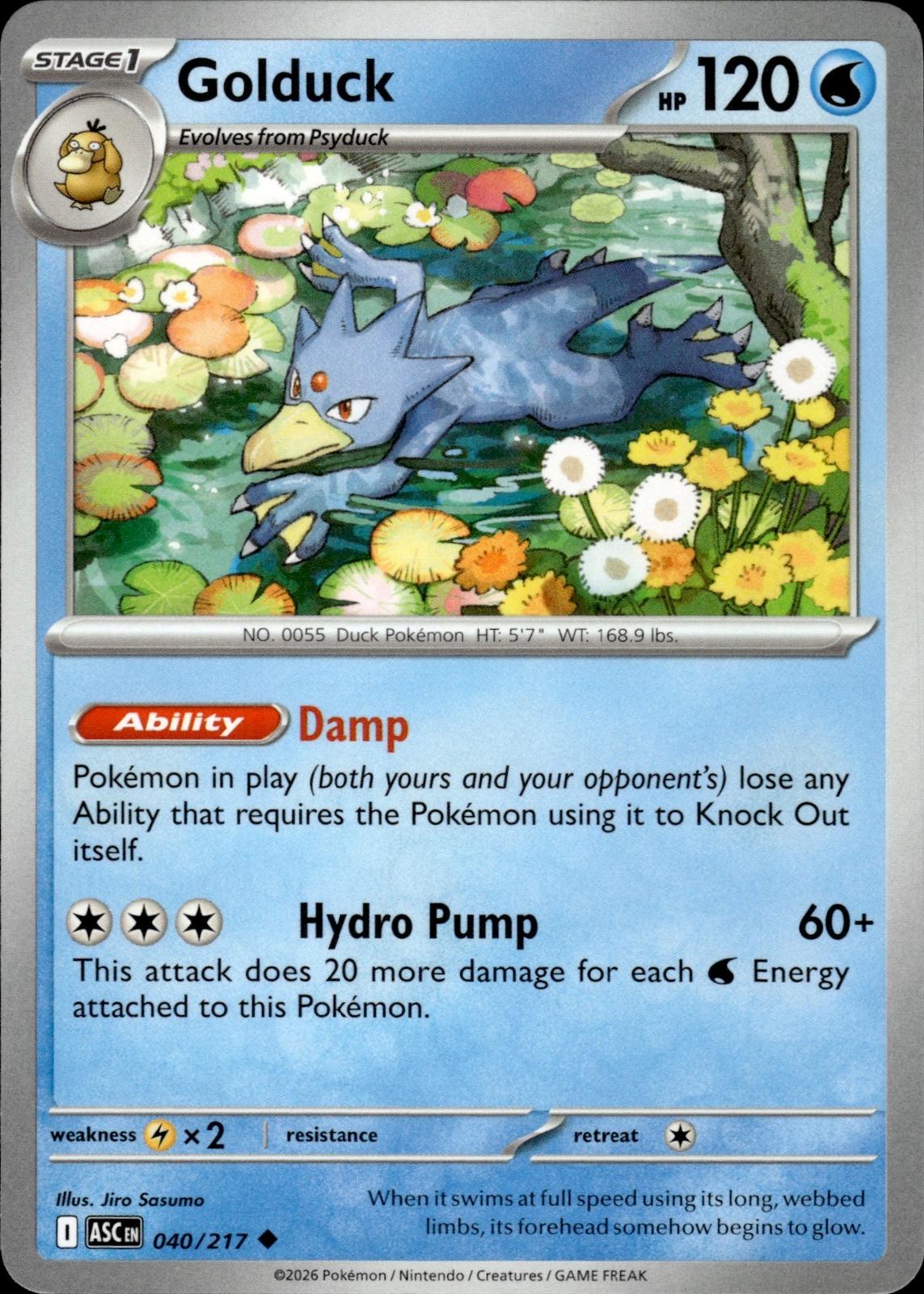 Golduck ME: Ascended Heroes #040/217 Uncommon
