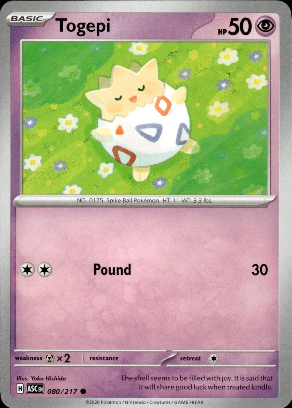 Togepi ME: Ascended Heroes #080/217 Common