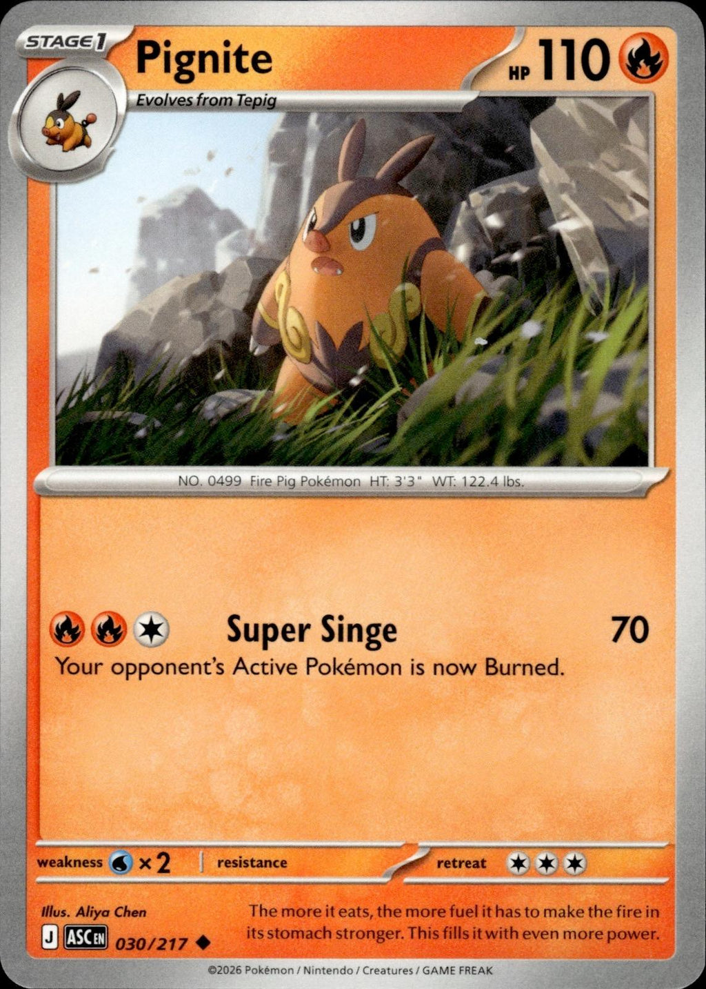 Pignite ME: Ascended Heroes #030/217 Uncommon