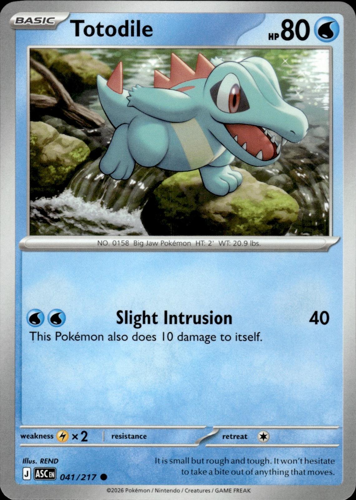 Totodile ME: Ascended Heroes #041/217 Common