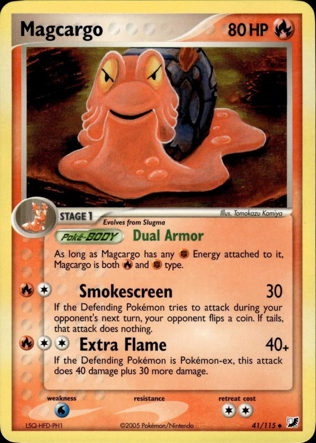 Magcargo EX Unseen Forces #41/115 Uncommon