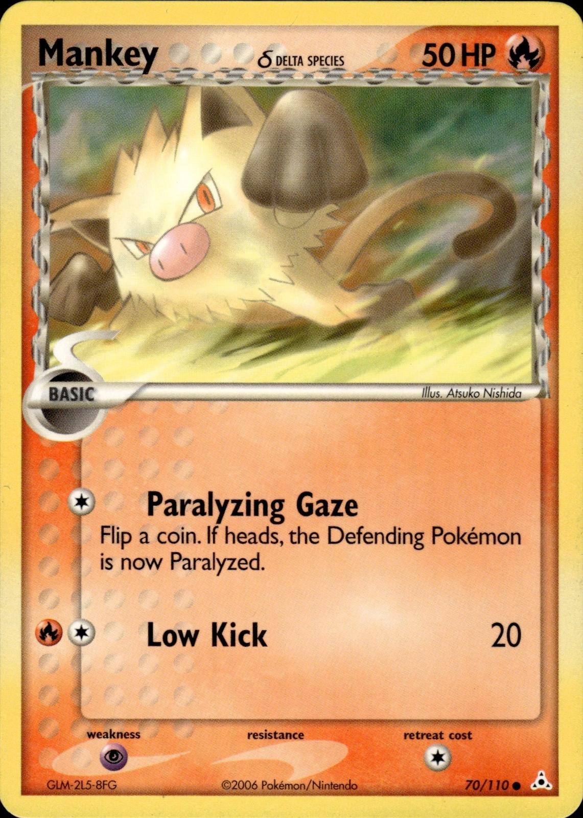 Mankey (Delta Species) EX Holon Phantoms #70/110 Common