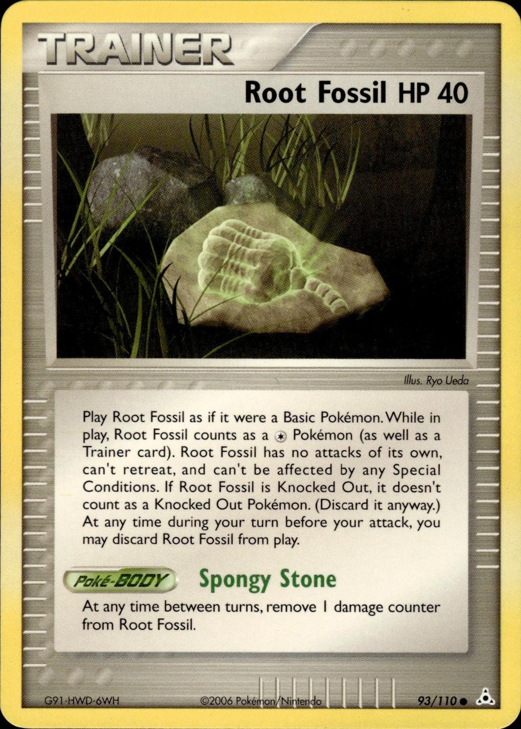 Root Fossil EX Legend Maker #80/92 Common, Reverse Holo