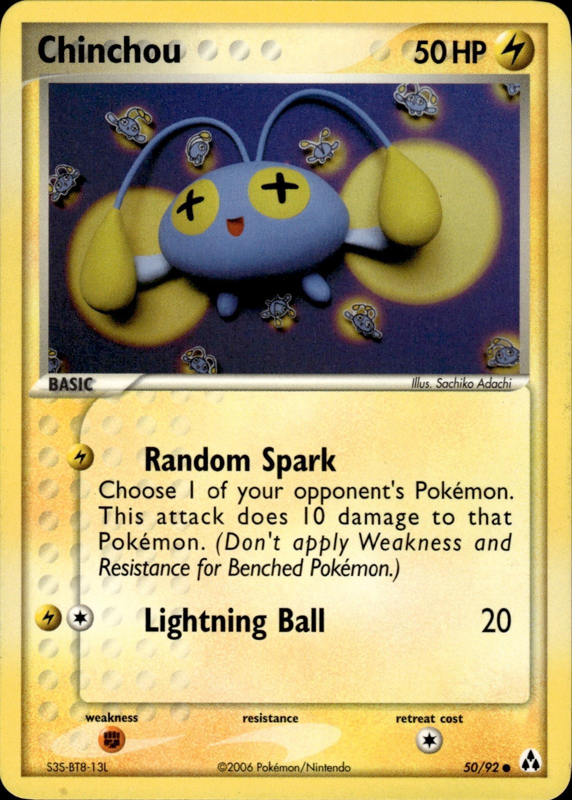 Chinchou EX Legend Maker #50/92 Common