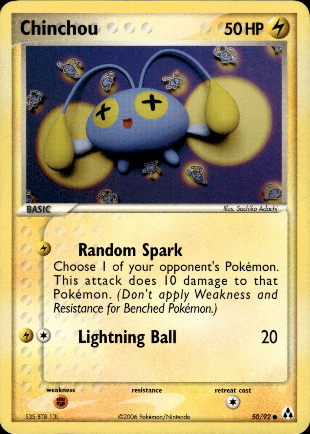 Chinchou EX Legend Maker #50/92 Common